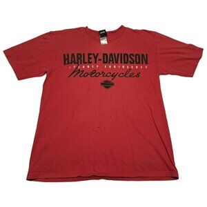 Harley Davidson Distressed Bahamas Motorcycle‎ Red Shirt Adult XL